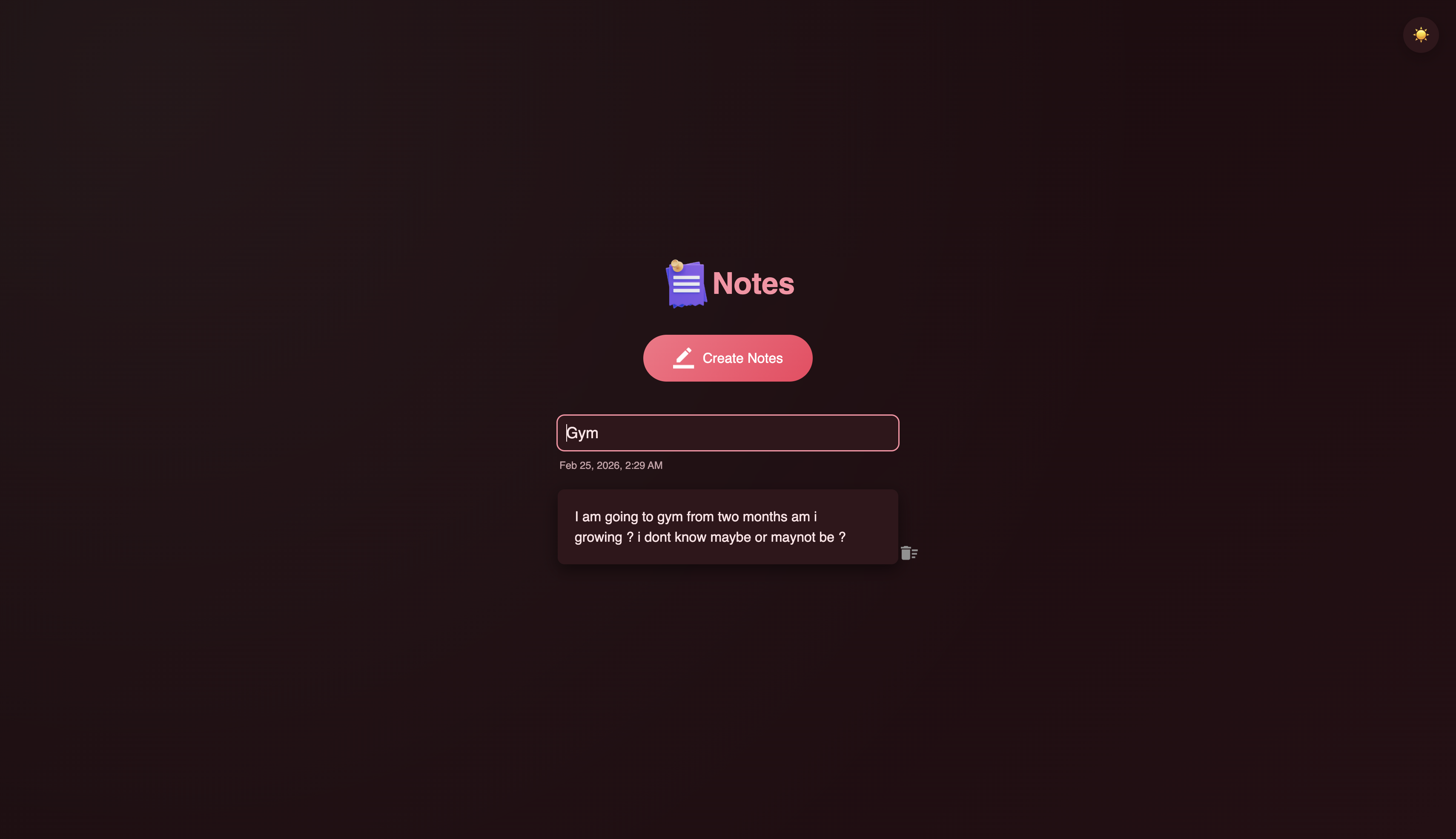 Notes App